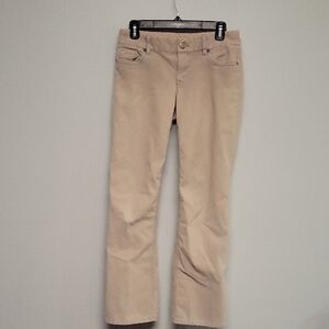 J. Crew Beige Corduroy Straight-Leg Pants